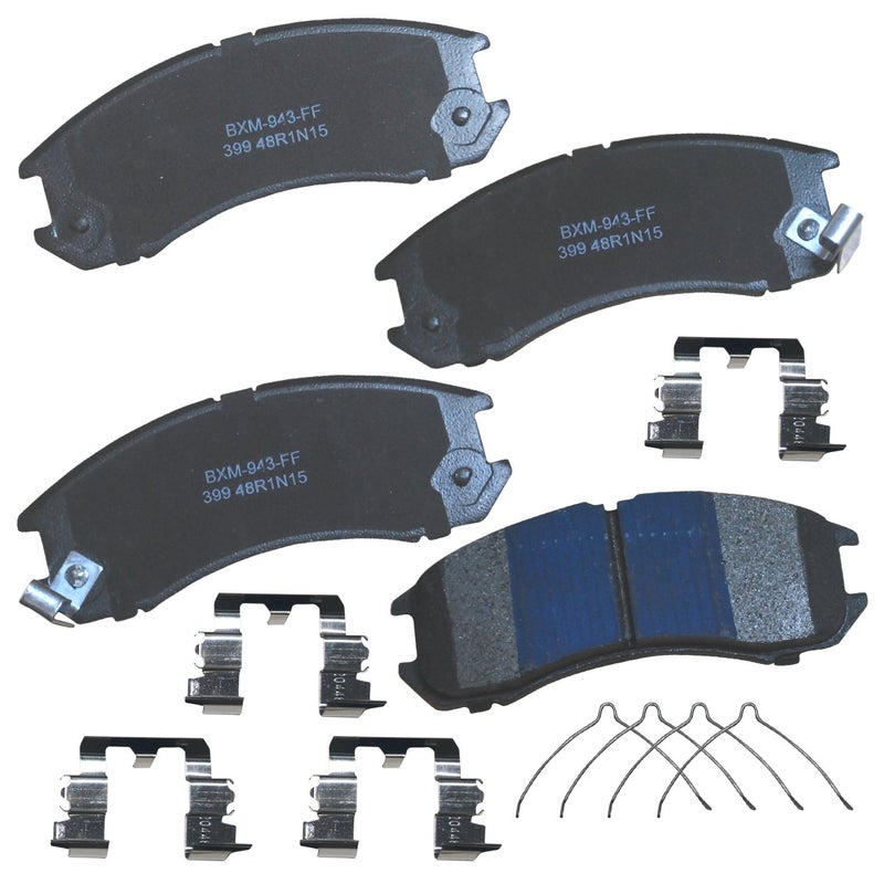 بنديكس وسادات الفرامل الأمامية شبه المعدنية من Bendix Premium SBM399 لسيارة Ford Probe 1992-1989، Mazda 626 1992-1988، MX-6 1992-1988 - Image 1